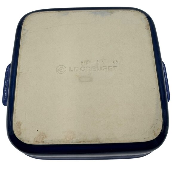 Le Creuset Stoneware Casserole 9x9 Square Casserole Pan Blue 09-44 - Picture 5 of 10